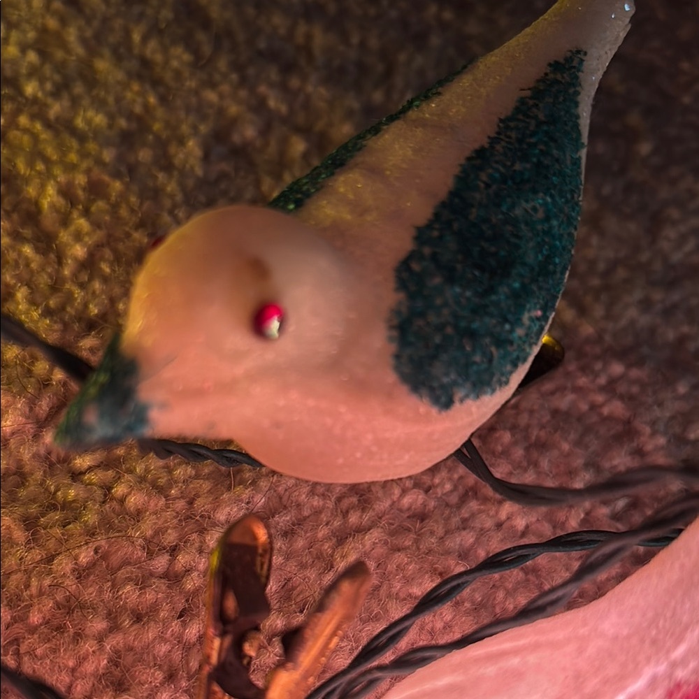 VTG Italian Holiday Lights Birds With Clips Christmas Easter - Picture 4 of 10